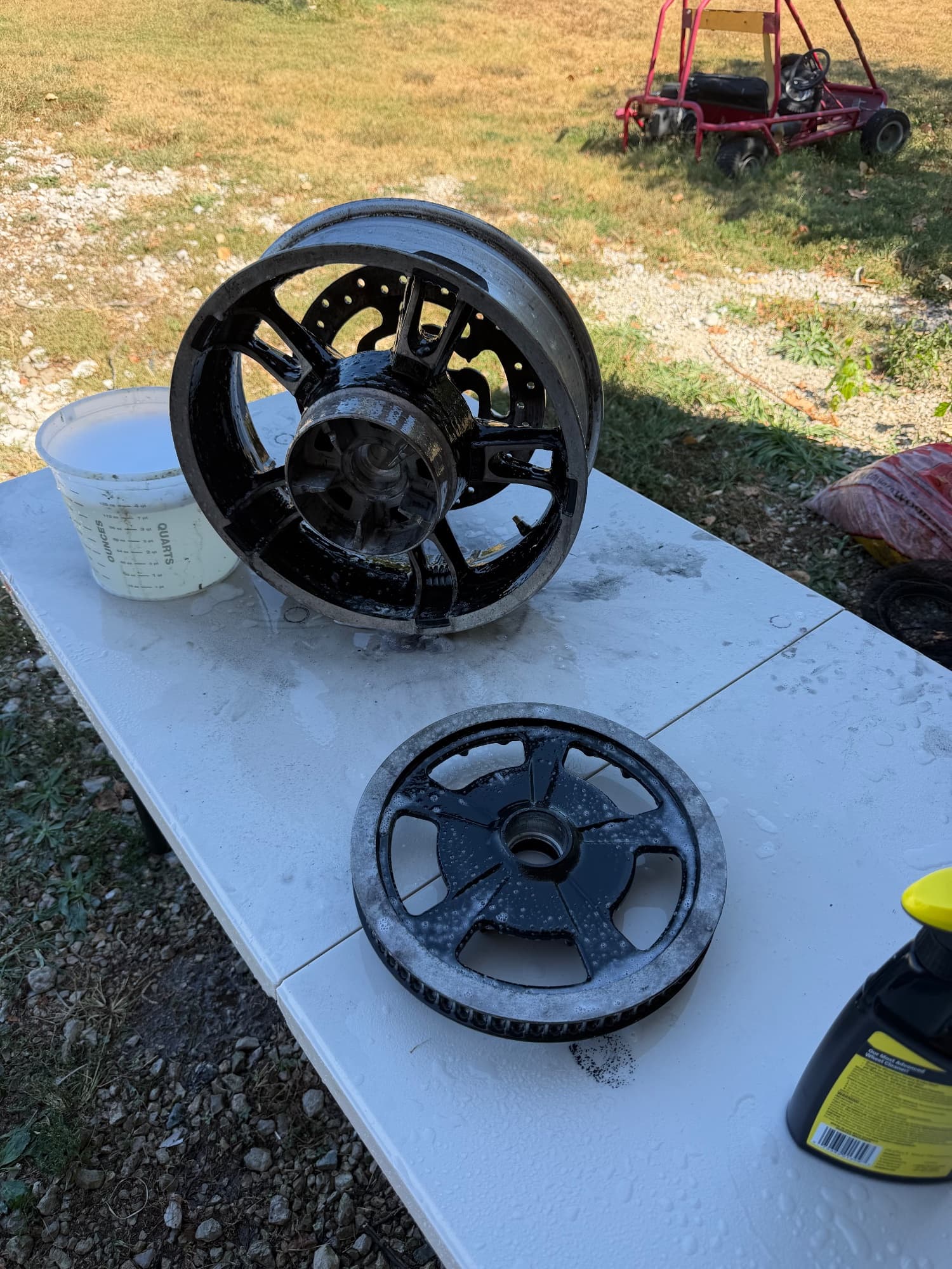 New shoes and bearings on a twin cam