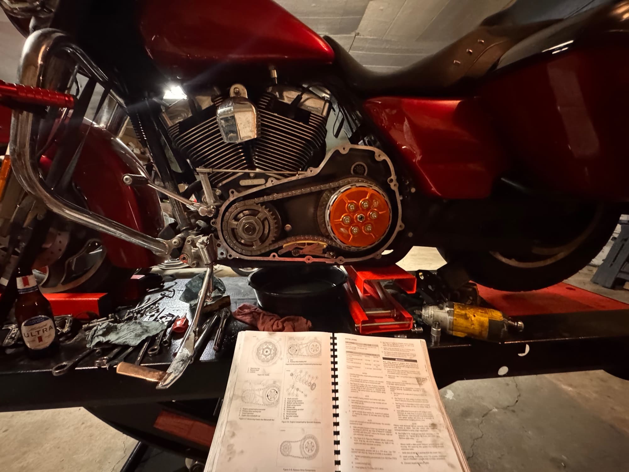 Twin cam street glide clutch basket